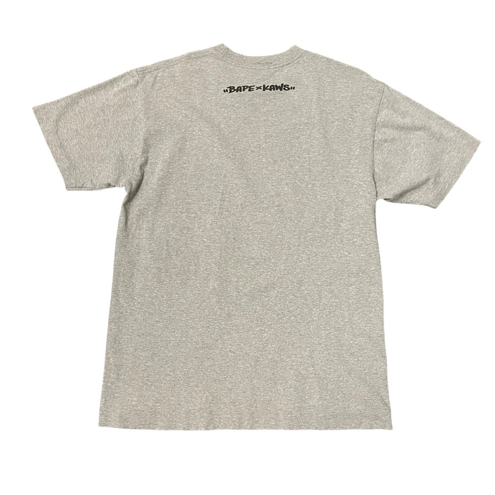 Bape KAWS 2000s baby Milo Gray Graphic Tee image 3